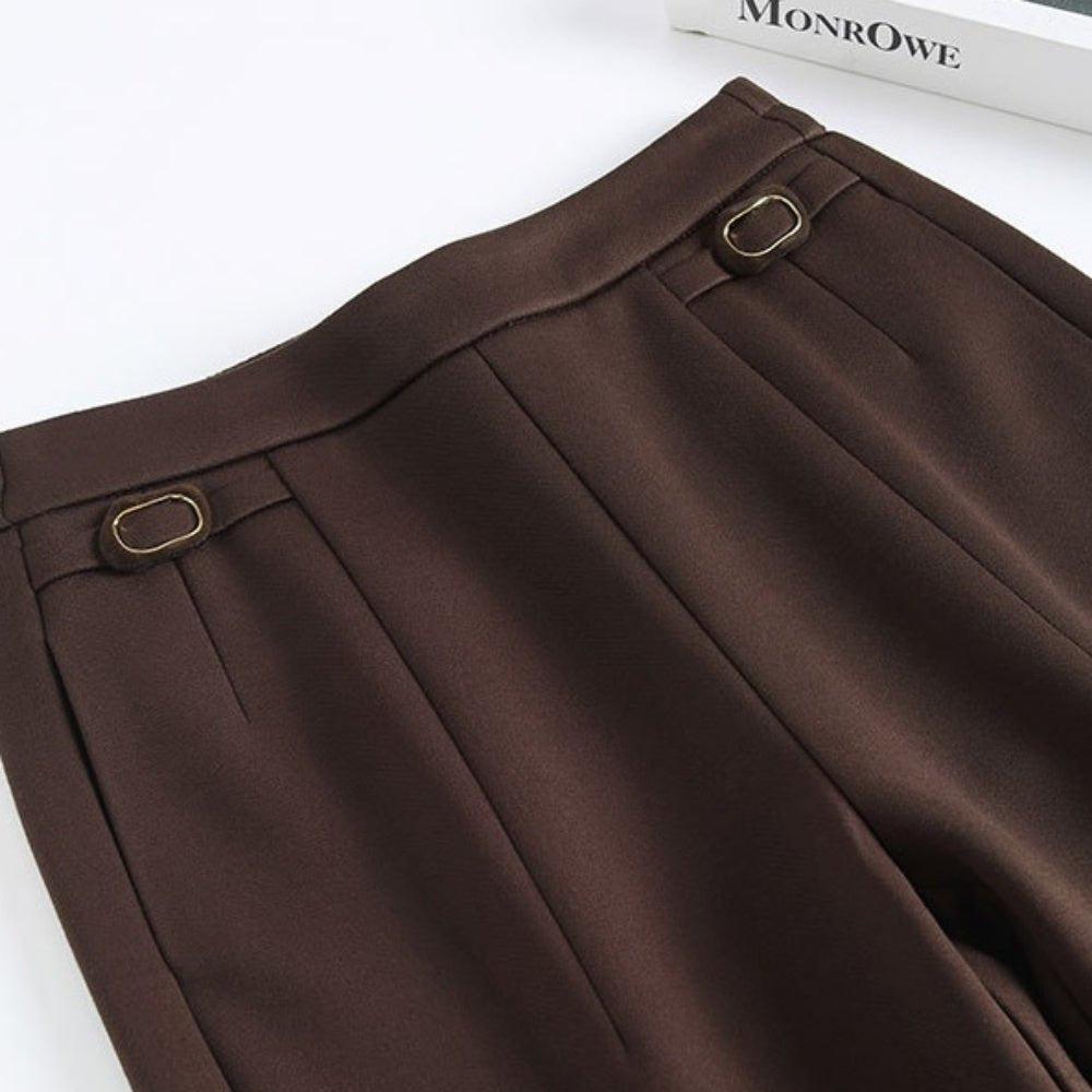 裏起毛スラックスパンツ｜オフィスカジュアル レディース 通販【ミレジェネ】