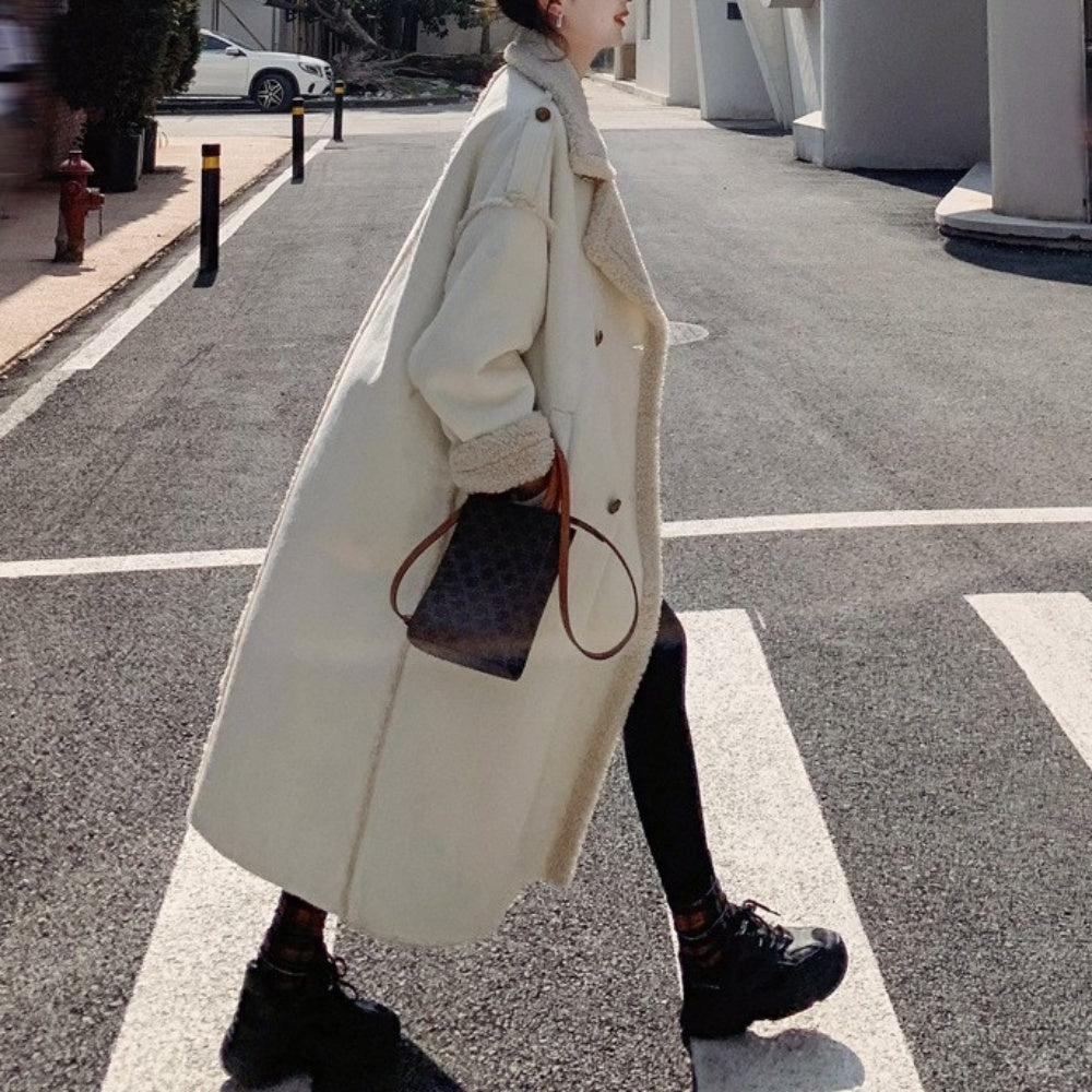 ムートンロングコート｜オフィスカジュアル レディース 通販【ミレジェネ】