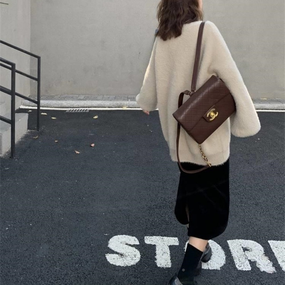 ミディアムシャギーカーディガン｜オフィスカジュアル レディース 通販【ミレジェネ】