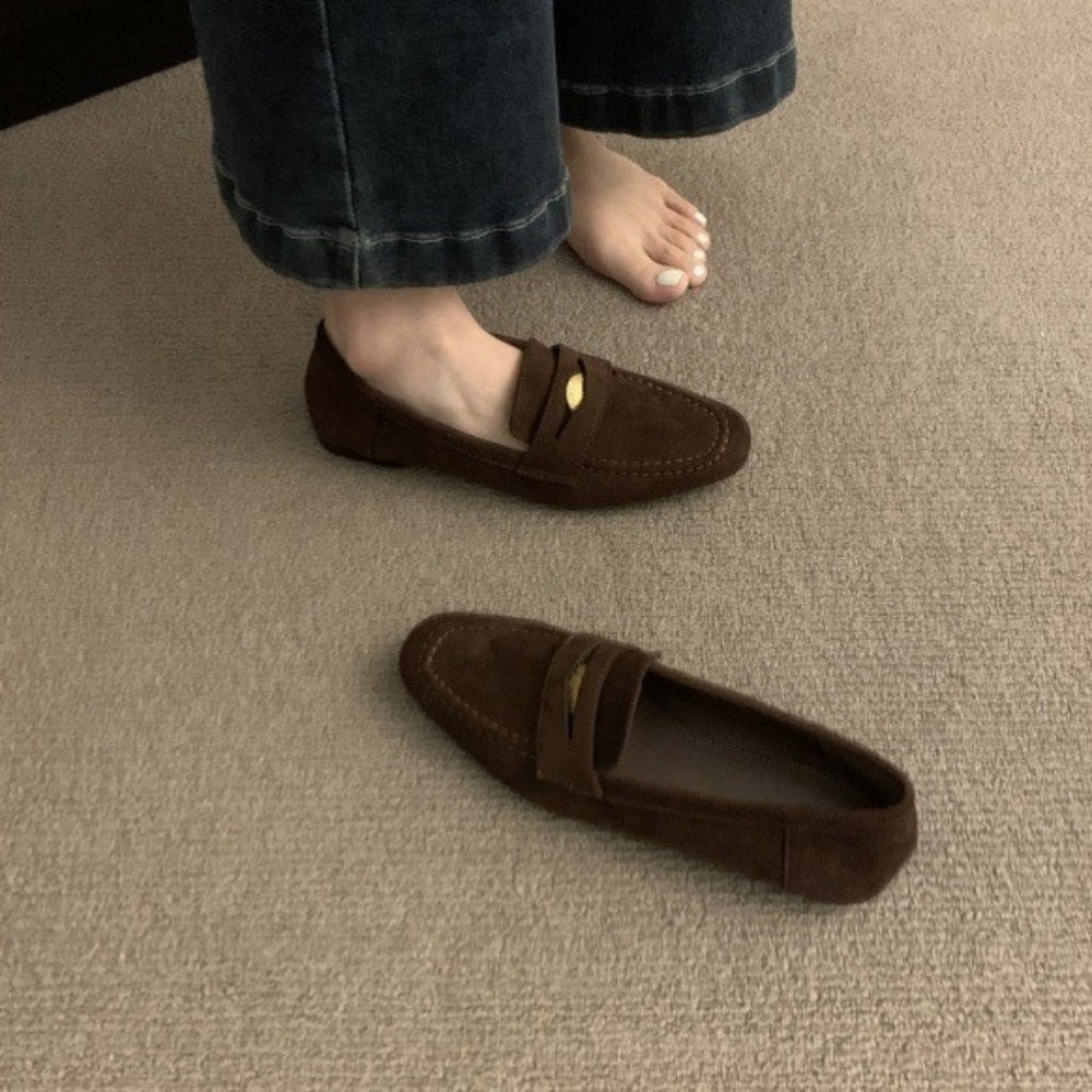 スエードコインローファー｜オフィスカジュアル レディース 通販【ミレジェネ】