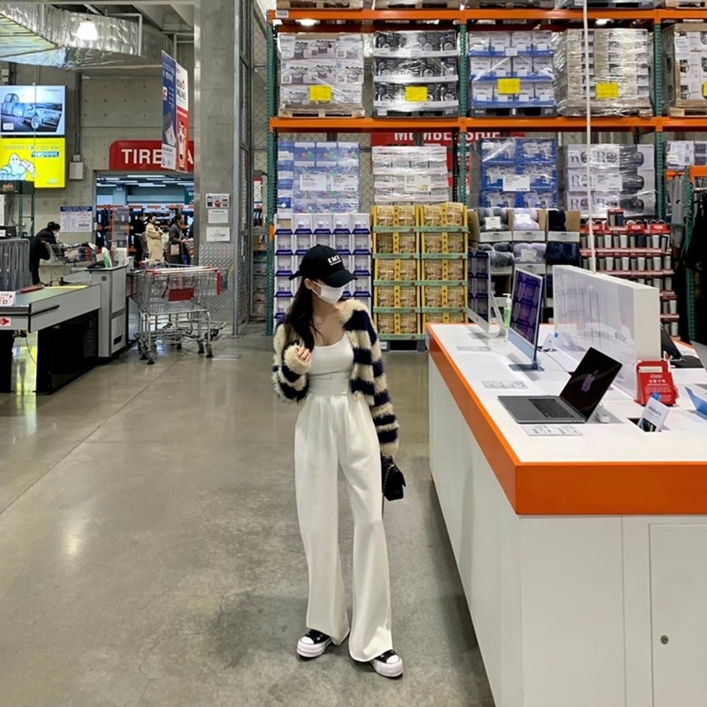ハイウエストスウェットワイドストレートパンツ｜オフィスカジュアル レディース 通販【ミレジェネ】