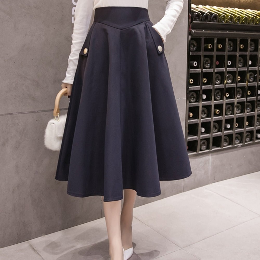 ボールガウンミドル丈スカート｜オフィスカジュアル レディース 通販【ミレジェネ】