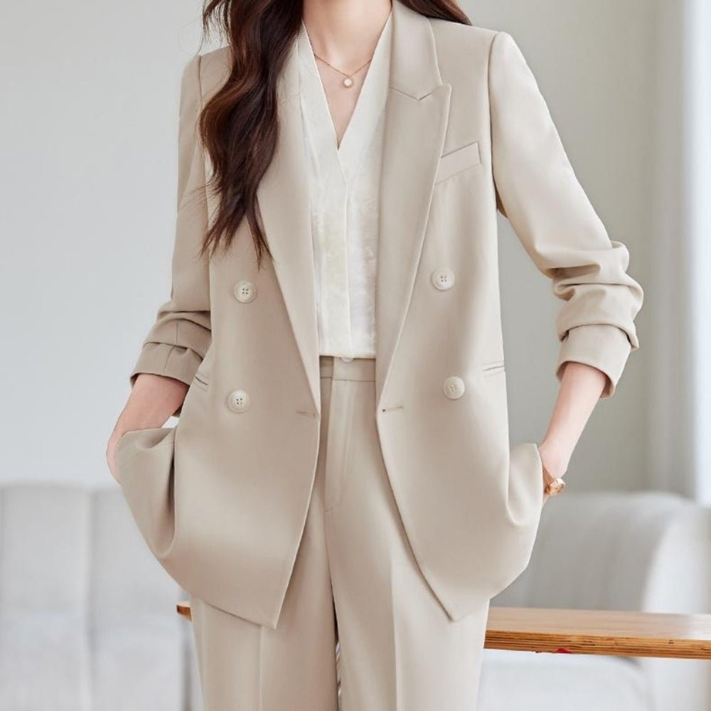 ロングテーラードジャケット・ストレートパンツセットアップ｜オフィスカジュアル レディース 通販【ミレジェネ】