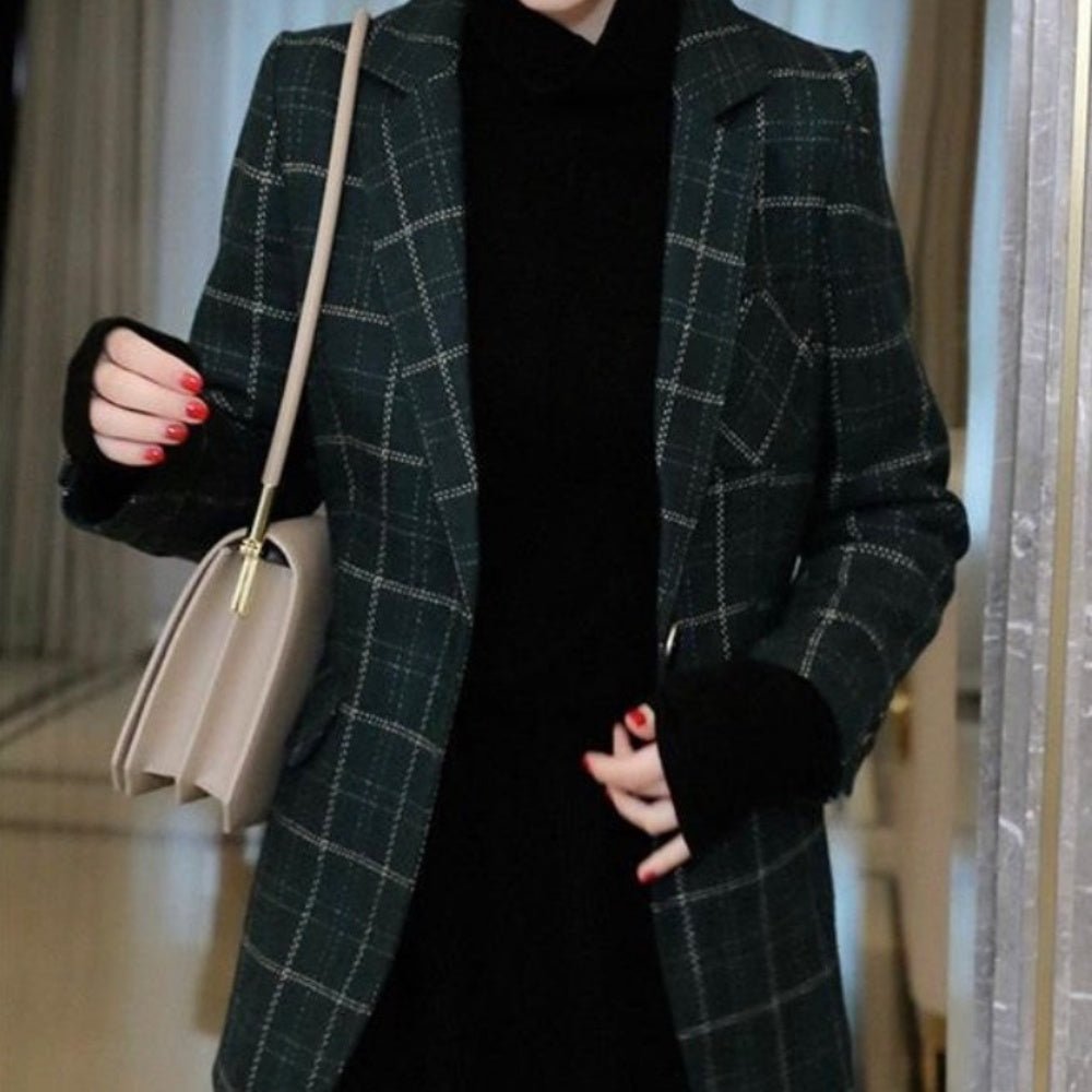 ウエストマークチェックコート｜オフィスカジュアル レディース 通販