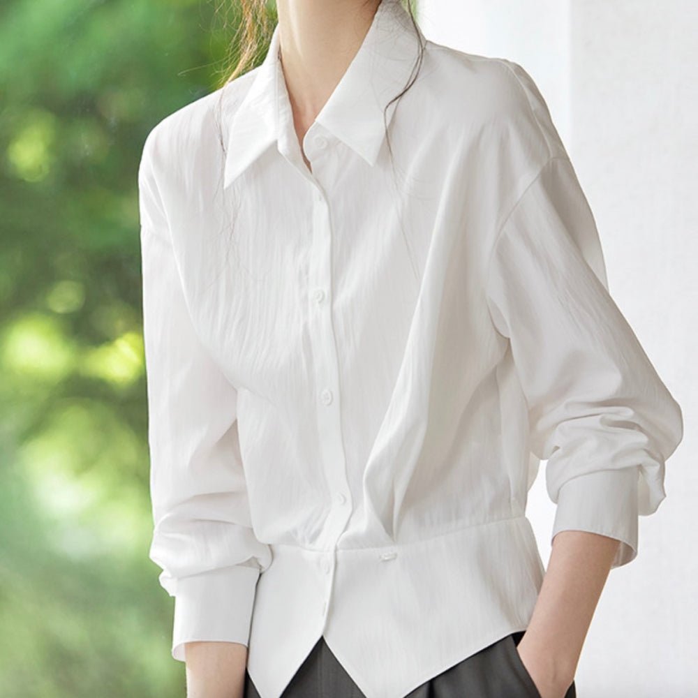 ウエストシェイプブラウス｜オフィスカジュアル レディース 通販【ミレジェネ】