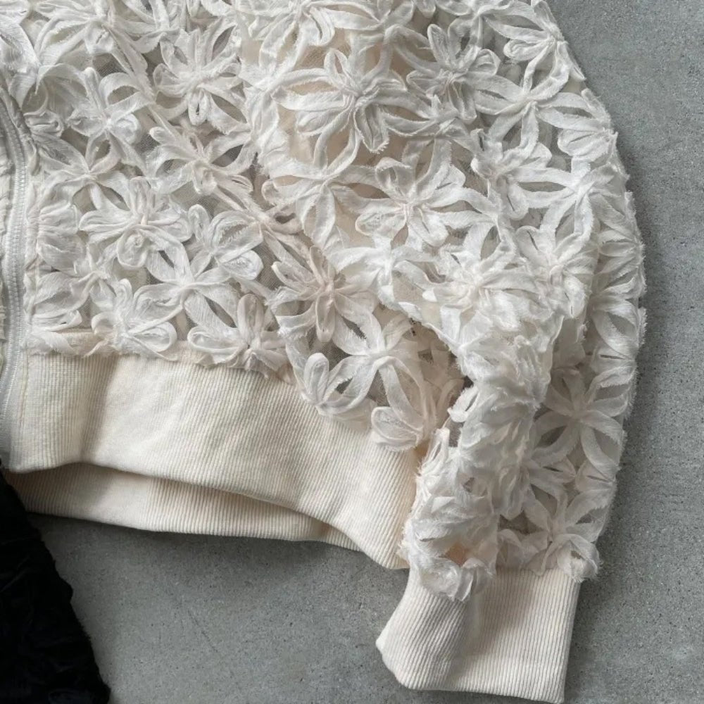 レース刺繍シアージャケット｜オフィスカジュアル レディース 通販【ミレジェネ】