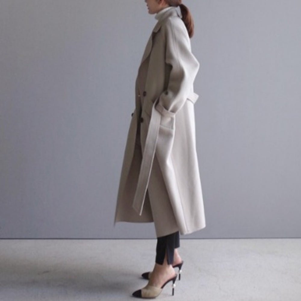クラシックダブルロングコート｜オフィスカジュアル レディース 通販【ミレジェネ】