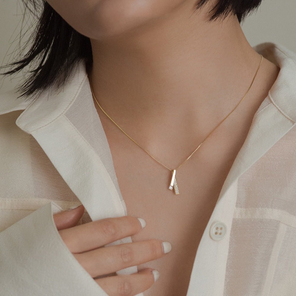 ジルコンアクセントモチーフネックレス｜オフィスカジュアル レディース 通販【ミレジェネ】