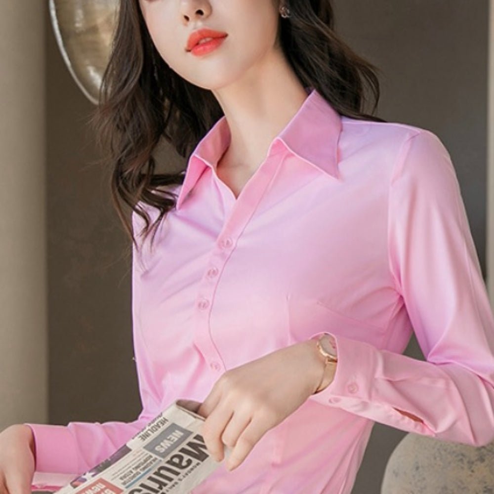 吸水速乾ストレッチシャツ｜オフィスカジュアル レディース 通販【ミレジェネ】