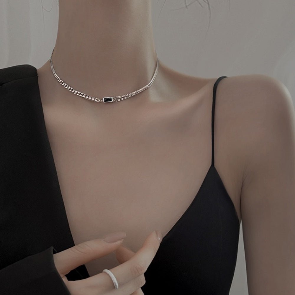 スクエアカットチェーンチョーカー｜オフィスカジュアル レディース 通販【ミレジェネ】