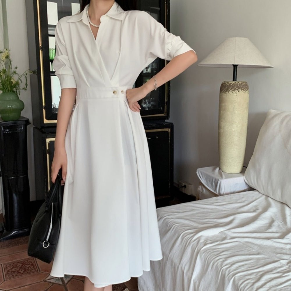 カシュクールワンピース｜オフィスカジュアル レディース 通販