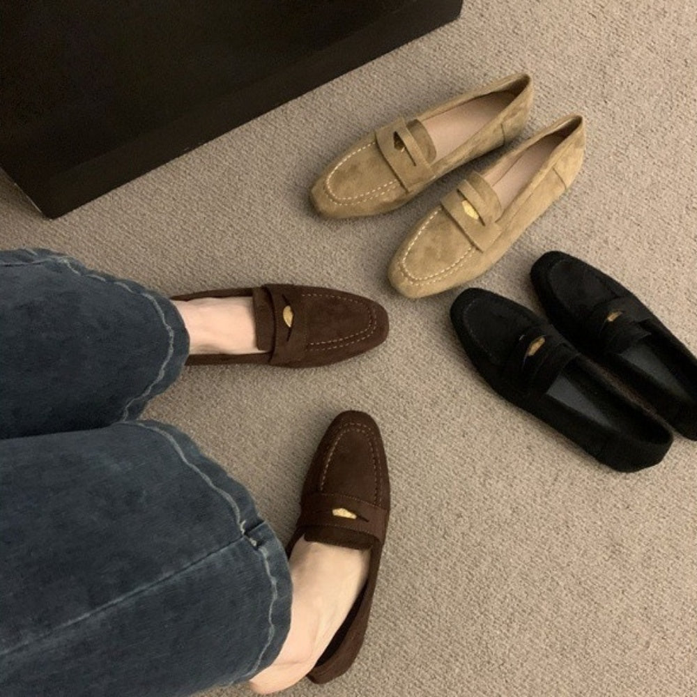 スエードコインローファー｜オフィスカジュアル レディース 通販【ミレジェネ】