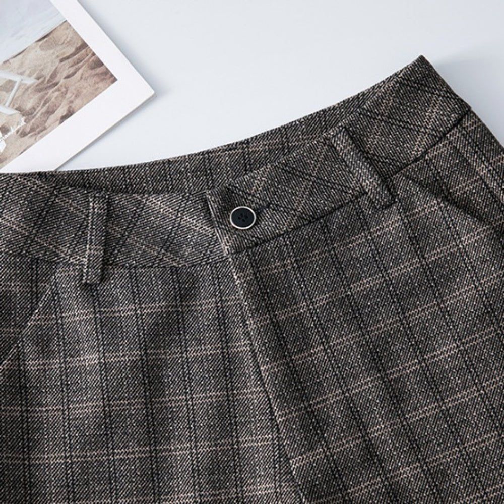 チェック柄フレアパンツ｜オフィスカジュアル レディース 通販【ミレジェネ】