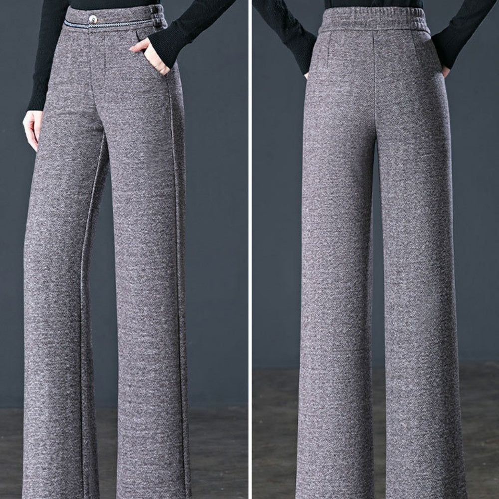 ツイード風ストレートパンツ｜オフィスカジュアル レディース 通販