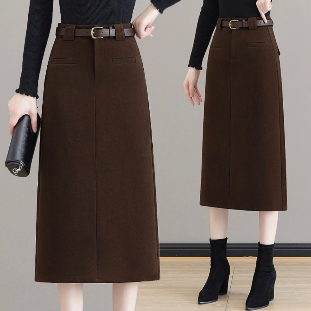 フロントポケットタイトスカート｜オフィスカジュアル レディース 通販【ミレジェネ】