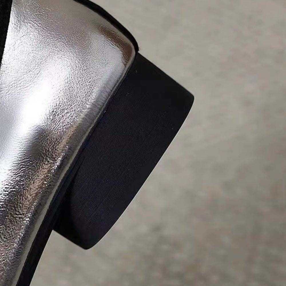 スクエアトゥリボンパンプス｜オフィスカジュアル レディース 通販【ミレジェネ】