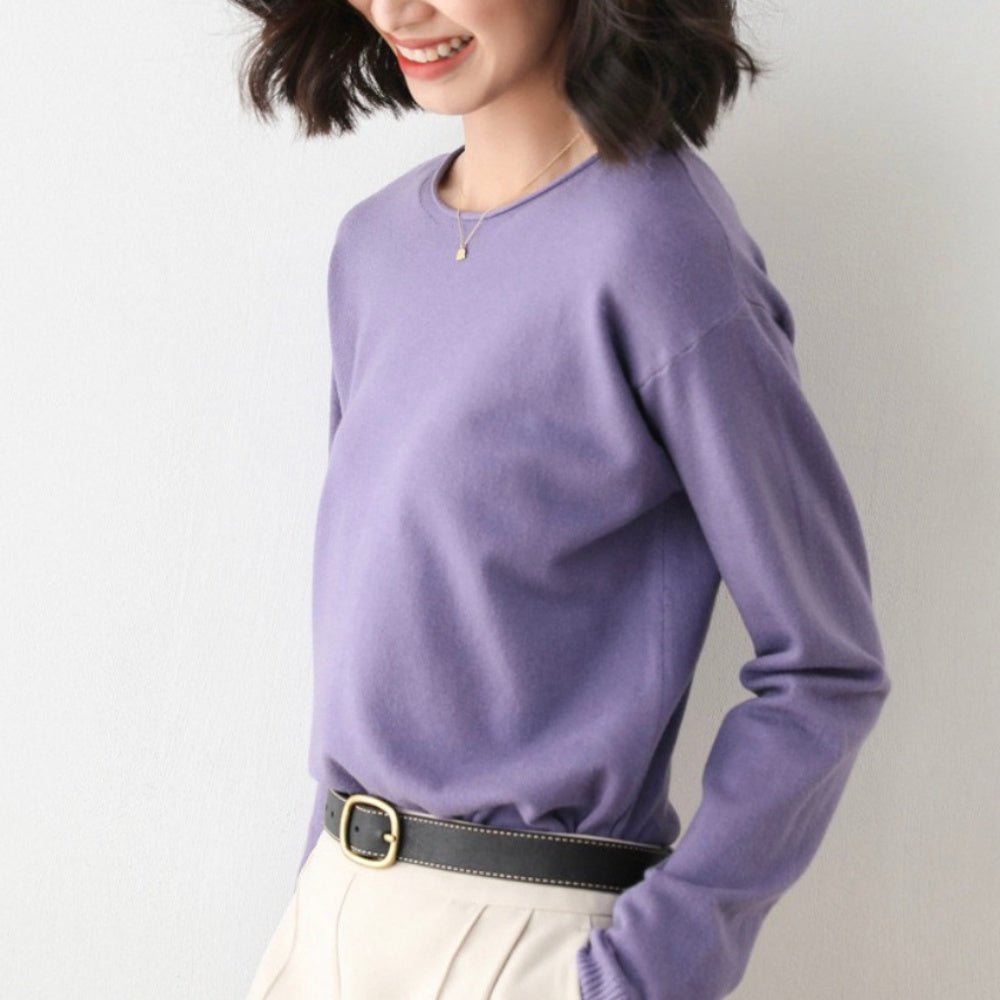 カシミヤ タッチボートネックセーター｜オフィスカジュアル レディース 通販【ミレジェネ】