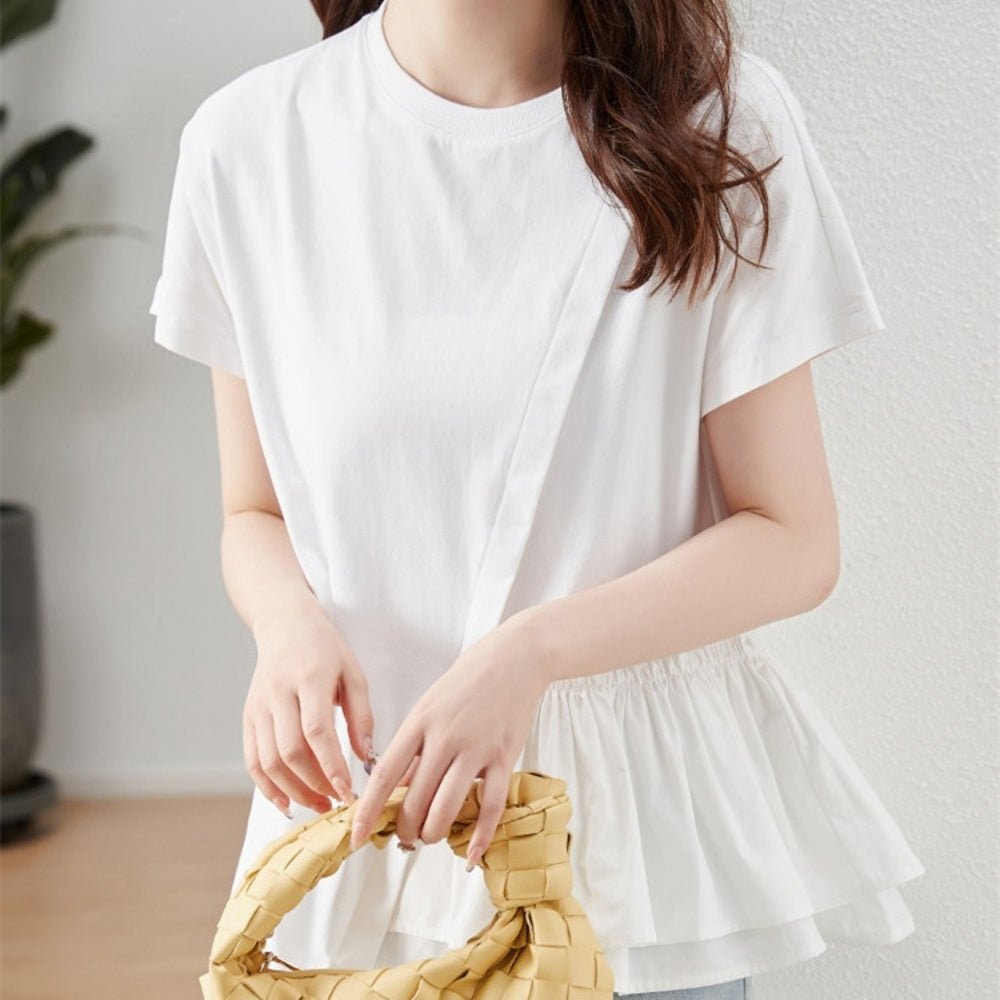 フリルデザイントップス｜オフィスカジュアル レディース 通販【ミレジェネ】