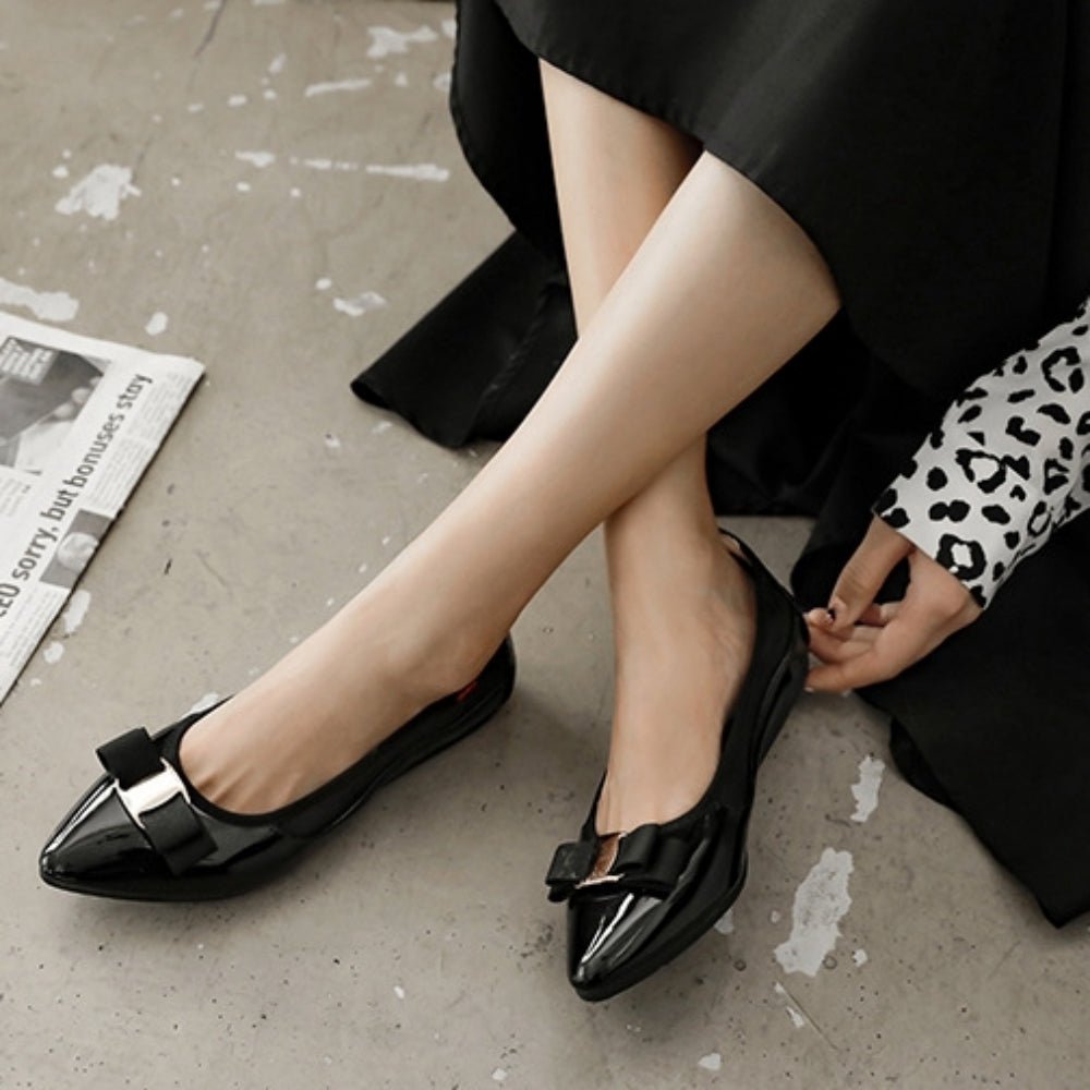 サイドメッシュフラットパンプス｜オフィスカジュアル レディース 通販【ミレジェネ】