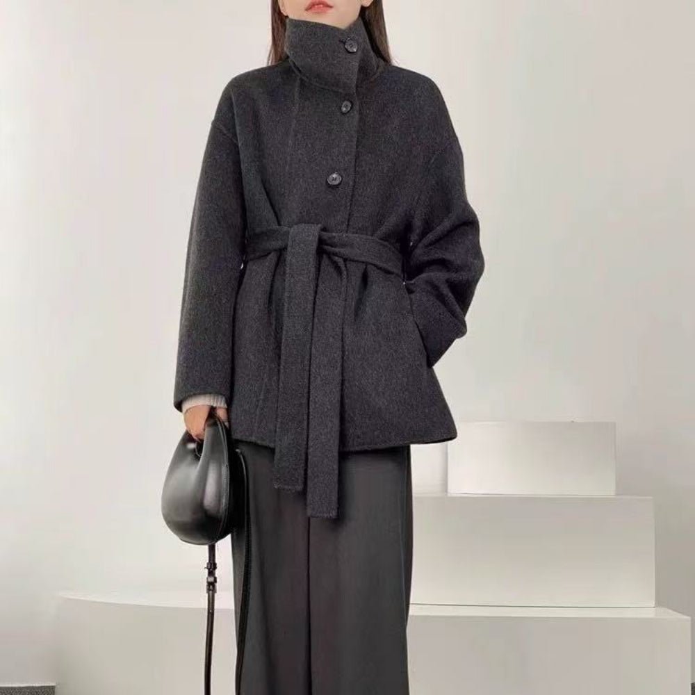 スタンドカラーミドルコート｜オフィスカジュアル レディース 通販【ミレジェネ】