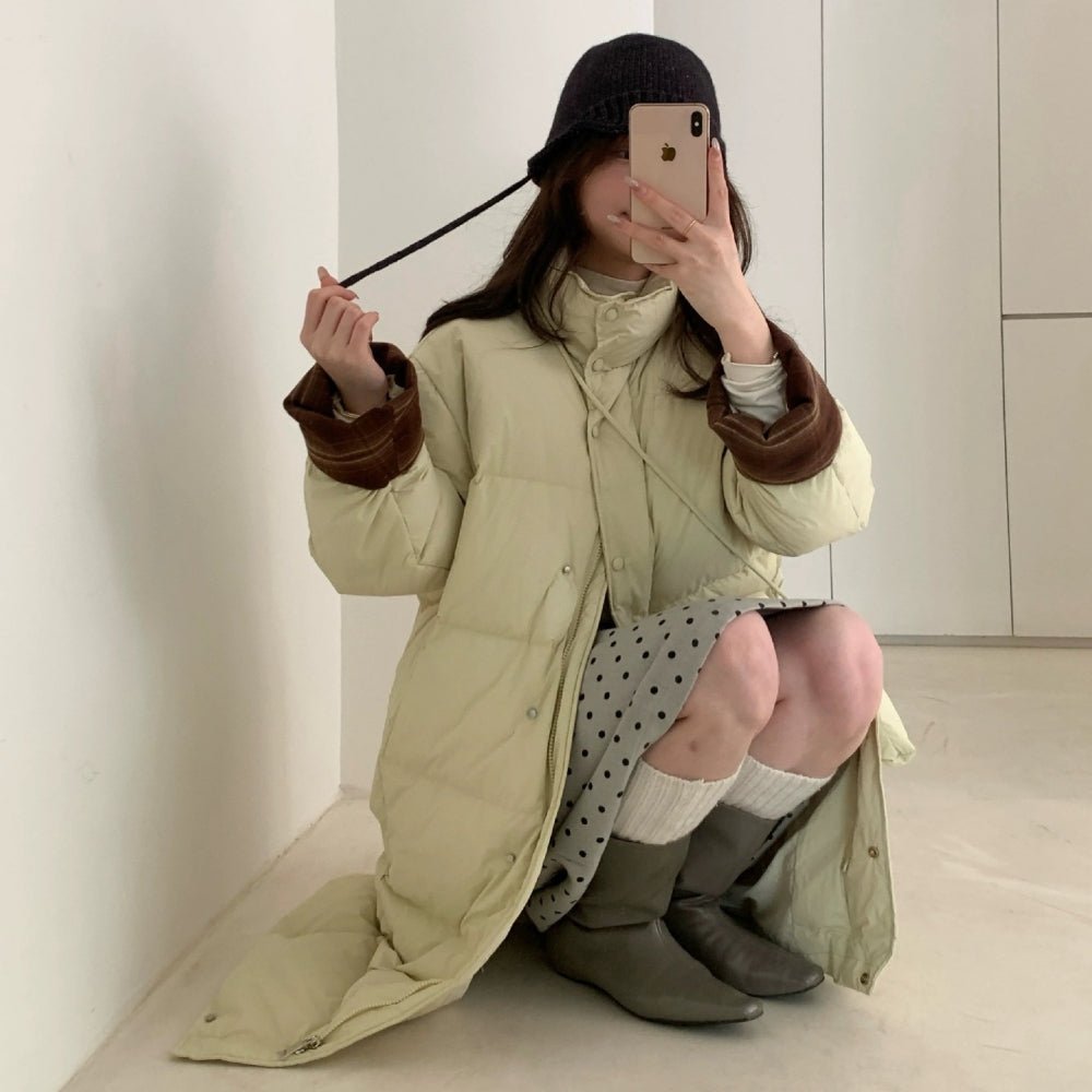 スタンド襟ダウンコート｜オフィスカジュアル レディース 通販【ミレジェネ】