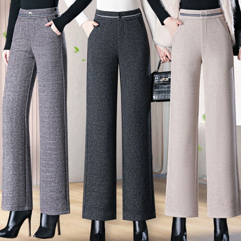 SHINYA KOZUKA ツイード風 ストレートパンツ ツイード風ストレートパンツ｜オフィスカジュアル レディース 通販