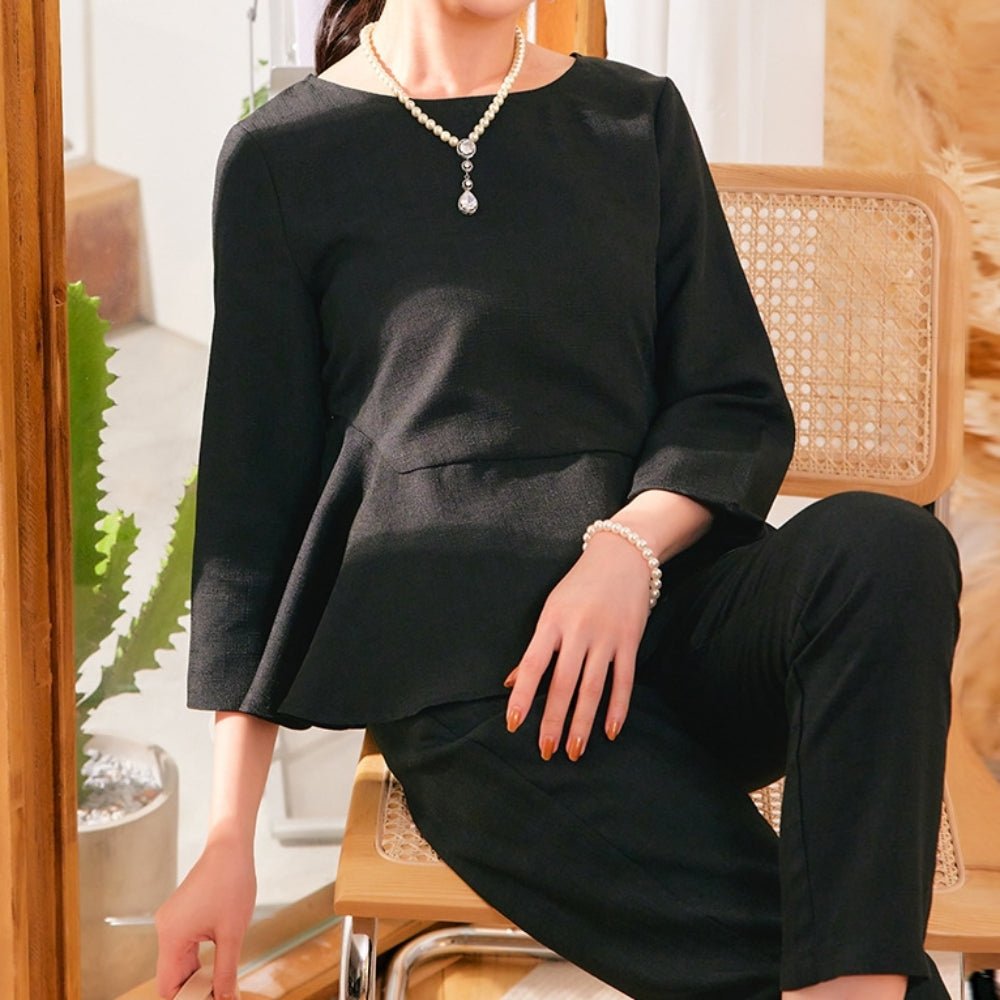 ペプラムセットアップ｜オフィスカジュアル レディース 通販【ミレジェネ】