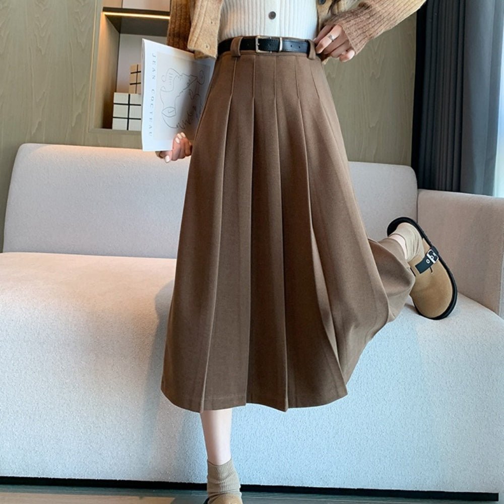 ミモレ丈プリーツスカート｜オフィスカジュアル レディース 通販【ミレジェネ】