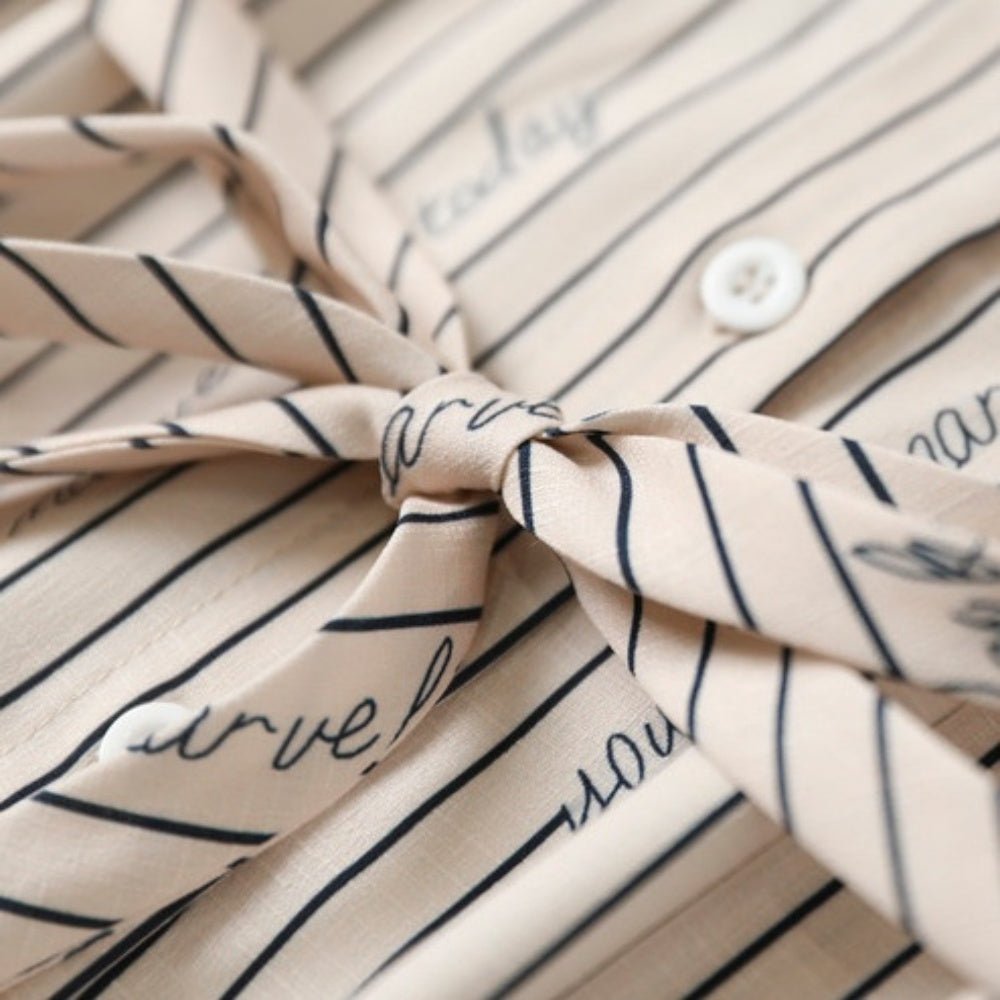 英字プリントシャツワンピース｜オフィスカジュアル レディース 通販【ミレジェネ】