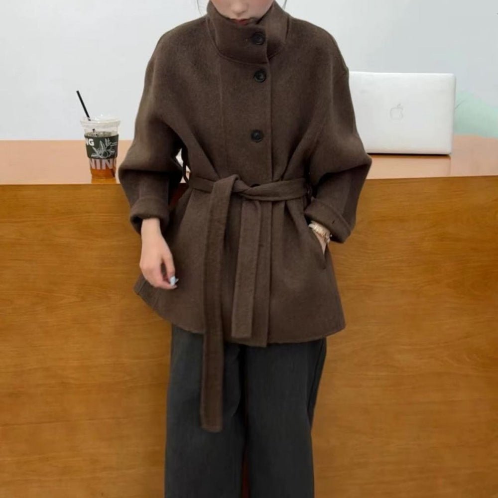 スタンドカラーミドルコート｜オフィスカジュアル レディース 通販【ミレジェネ】