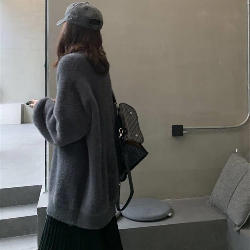 ミディアムシャギーカーディガン｜オフィスカジュアル レディース 通販【ミレジェネ】