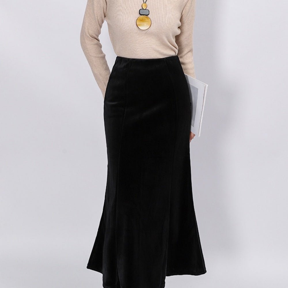 ベルベットマーメイドスカート｜オフィスカジュアル レディース 通販【ミレジェネ】