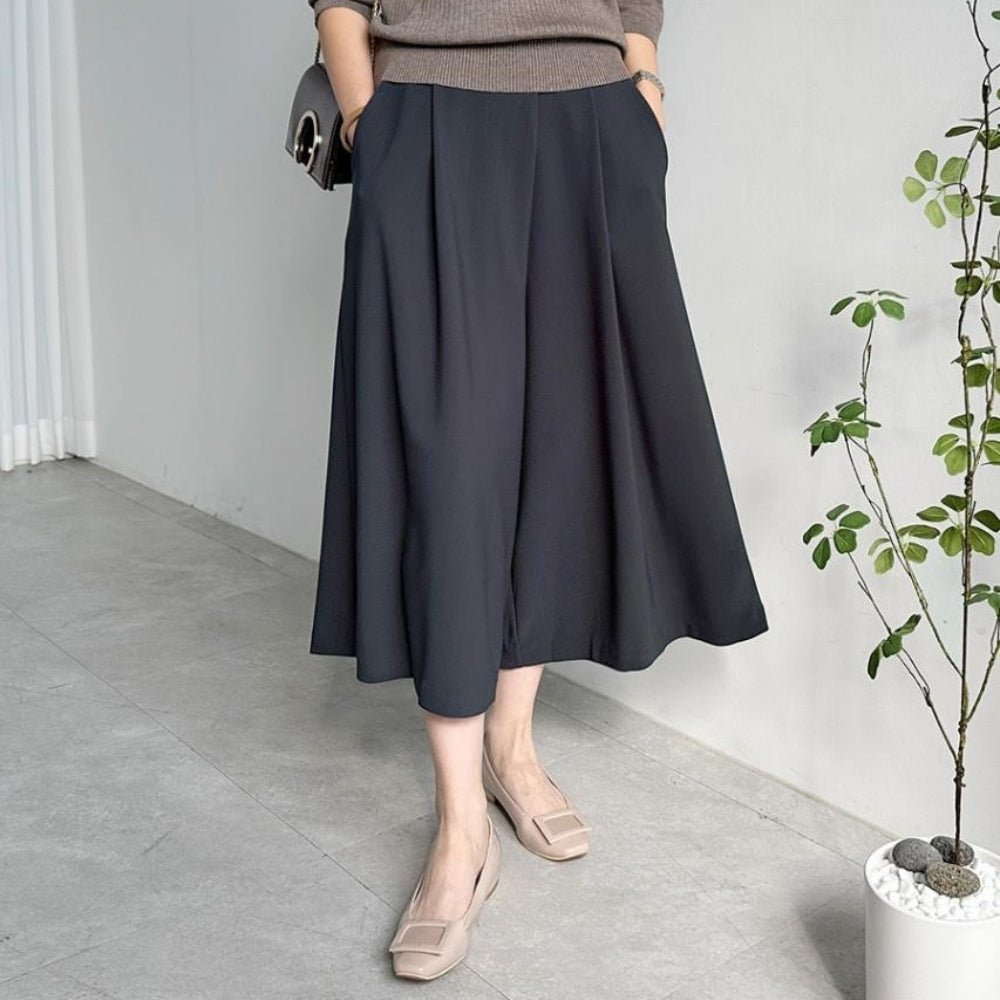 ハイウエストクロップドワイドパンツ｜オフィスカジュアル レディース 通販【ミレジェネ】