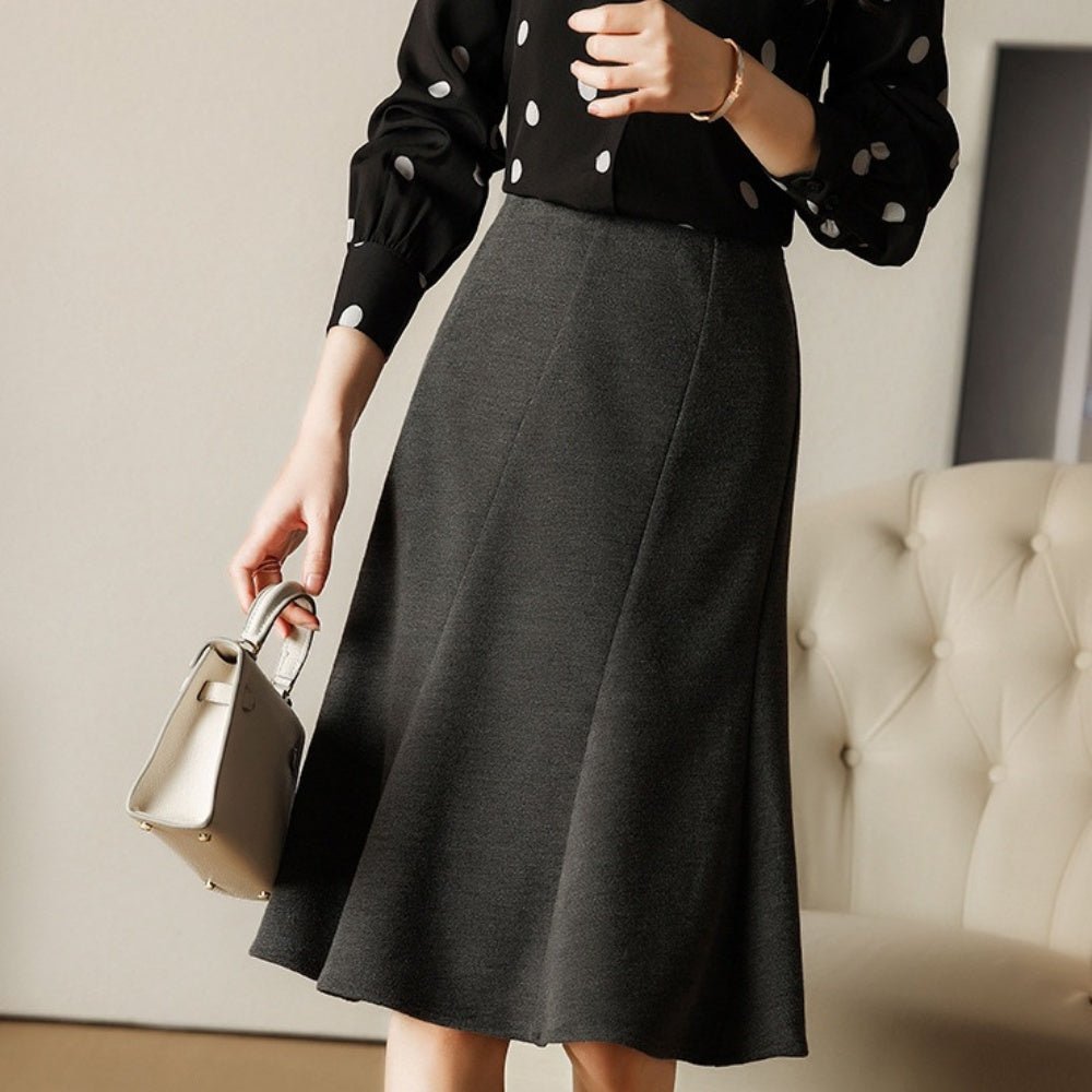 ひざ丈マーメイドスカート｜オフィスカジュアル レディース 通販