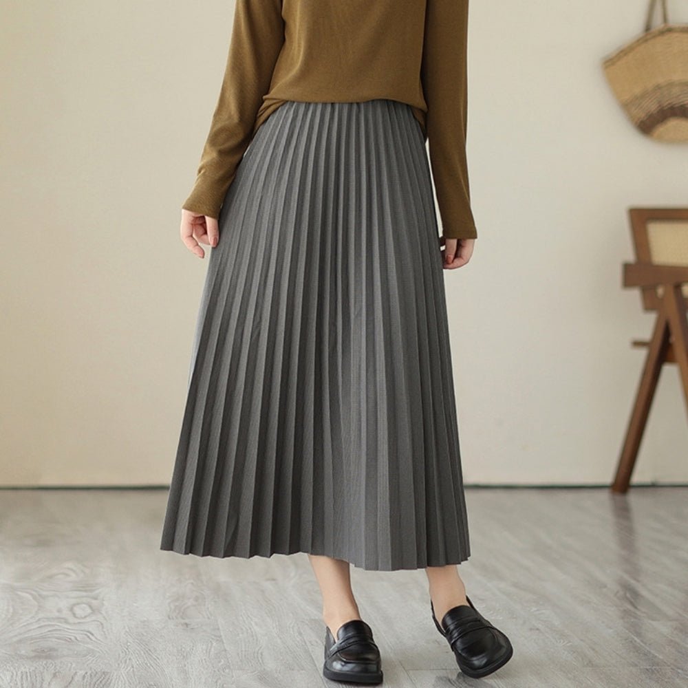ロングプリーツスカート｜オフィスカジュアル レディース 通販【ミレジェネ】