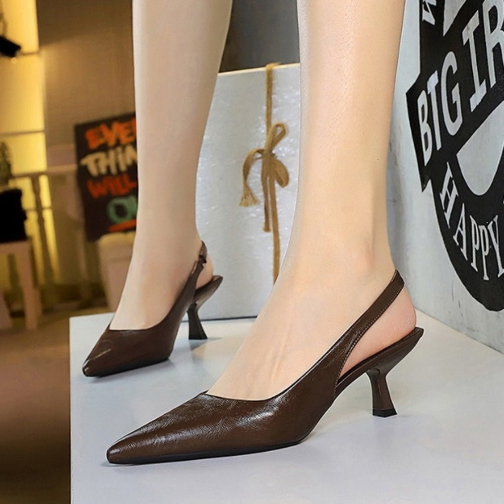 ポインテッドスリングバックパンプス｜オフィスカジュアル レディース 通販【ミレジェネ】