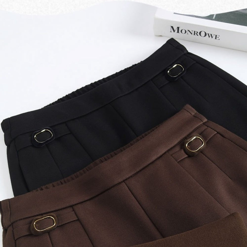 裏起毛スラックスパンツ｜オフィスカジュアル レディース 通販【ミレジェネ】