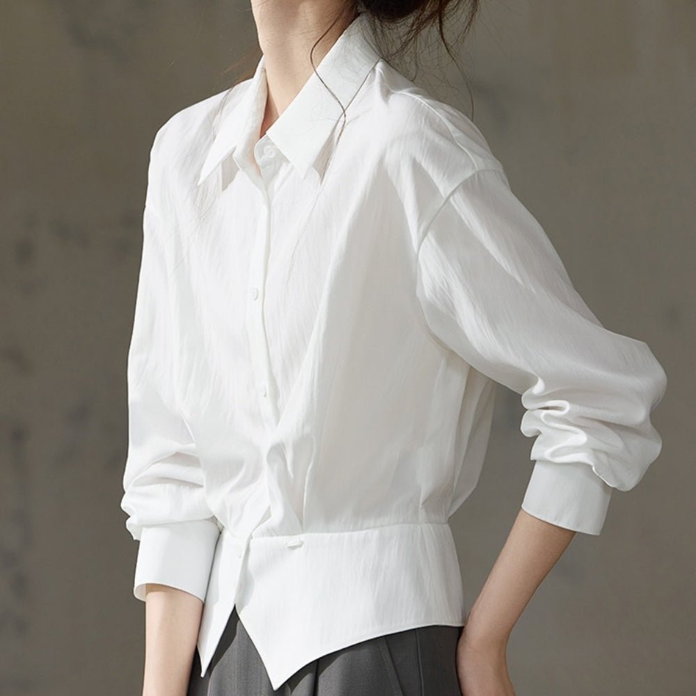 ウエストシェイプブラウス｜オフィスカジュアル レディース 通販【ミレジェネ】