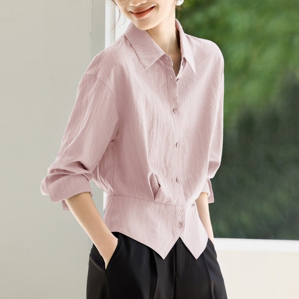 ウエストシェイプブラウス｜オフィスカジュアル レディース 通販【ミレジェネ】