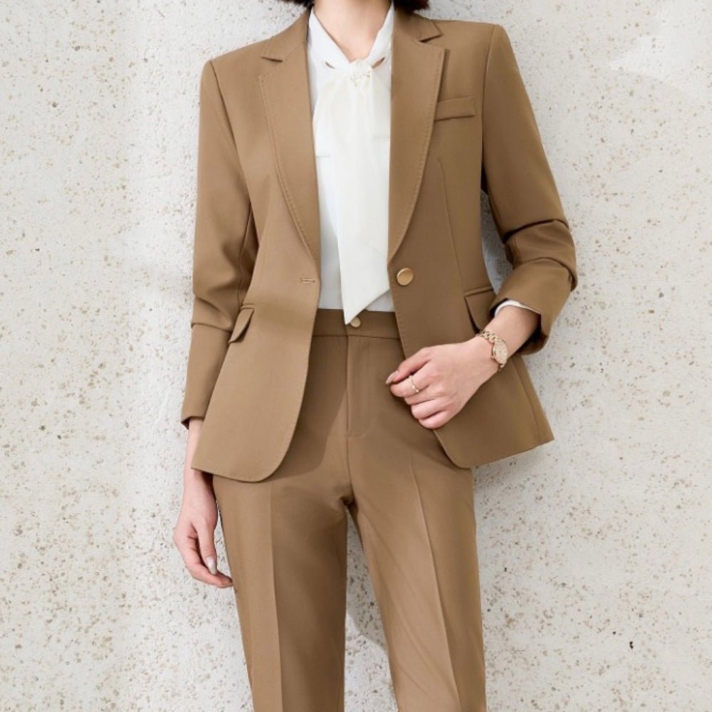 ストレートパンツ・ワンボタンジャケットセットアップ｜オフィスカジュアル レディース 通販【ミレジェネ】