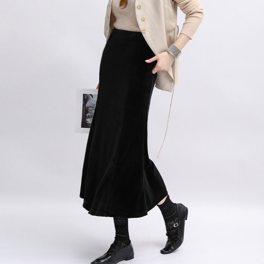ベルベットマーメイドスカート｜オフィスカジュアル レディース 通販【ミレジェネ】