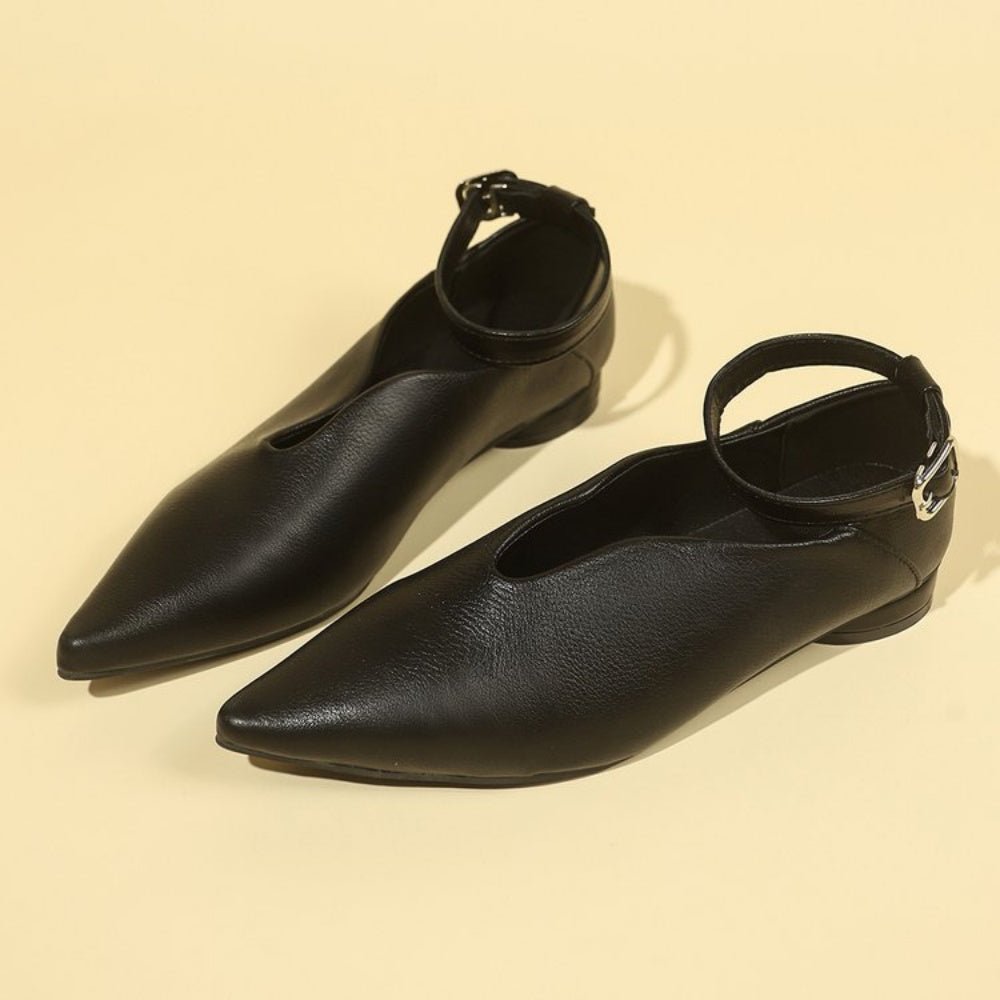 アンクルストラップポインテッドトゥパンプス｜オフィスカジュアル レディース 通販【ミレジェネ】