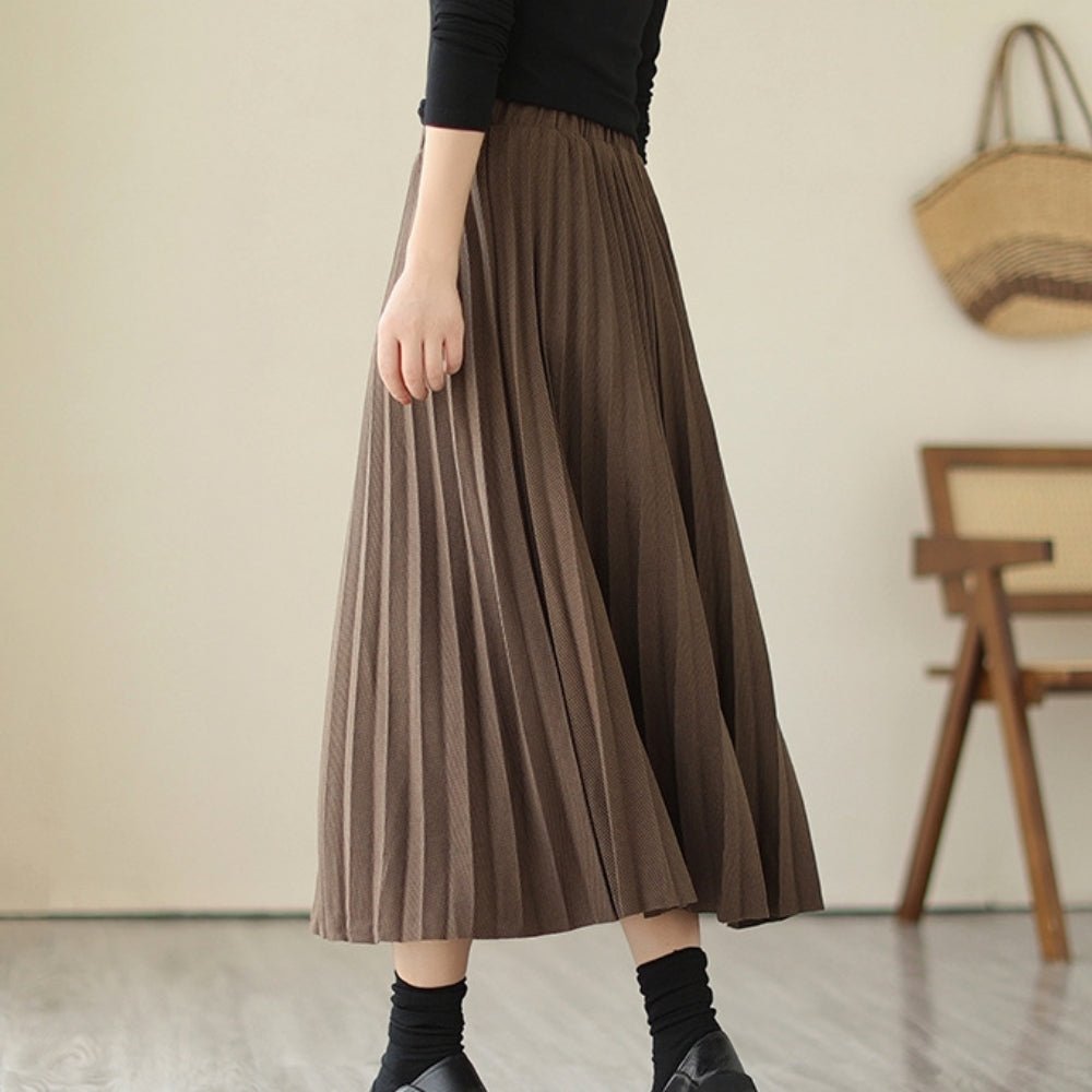 ロングプリーツスカート｜オフィスカジュアル レディース 通販【ミレジェネ】