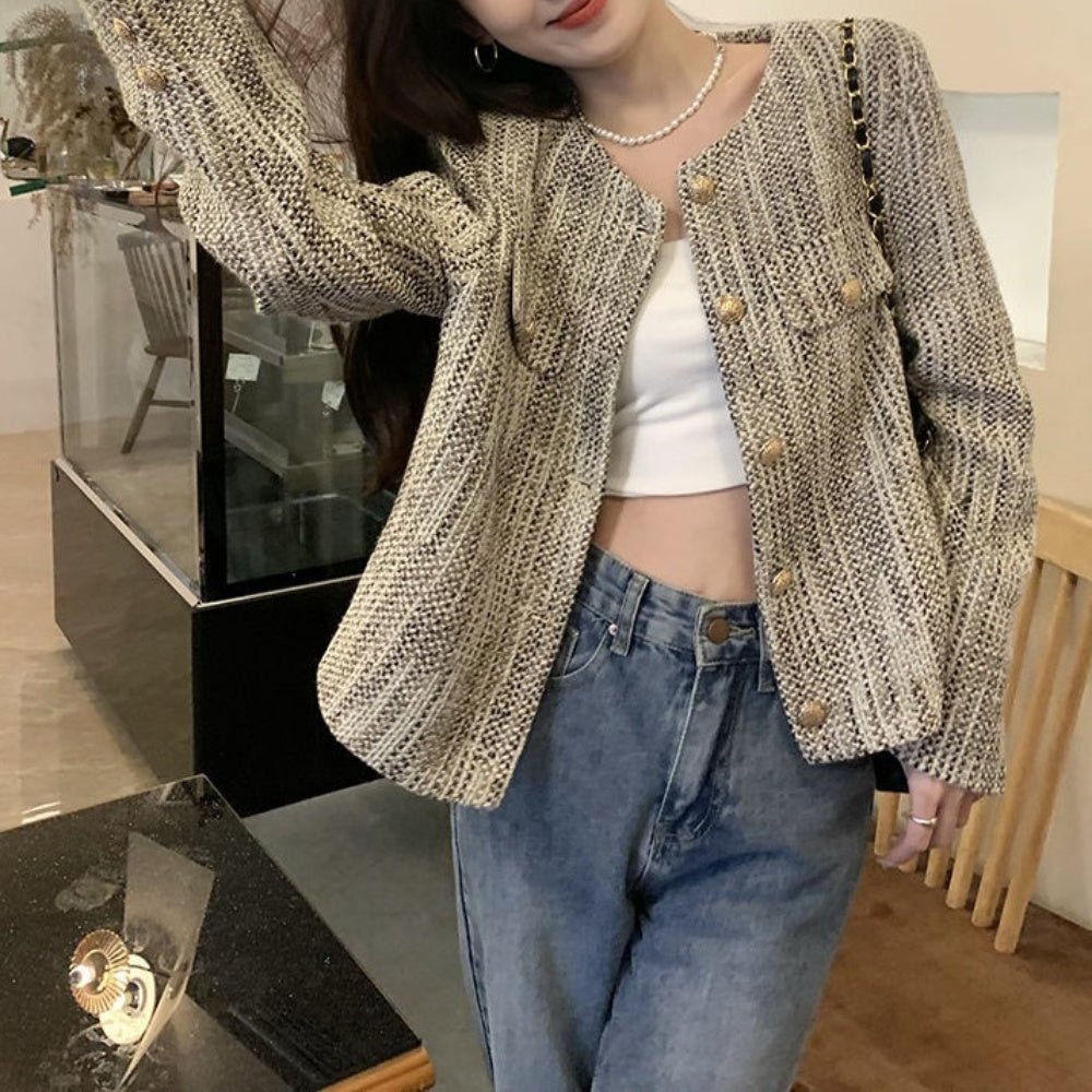 ポケットモチーフツイードジャケット｜オフィスカジュアル レディース