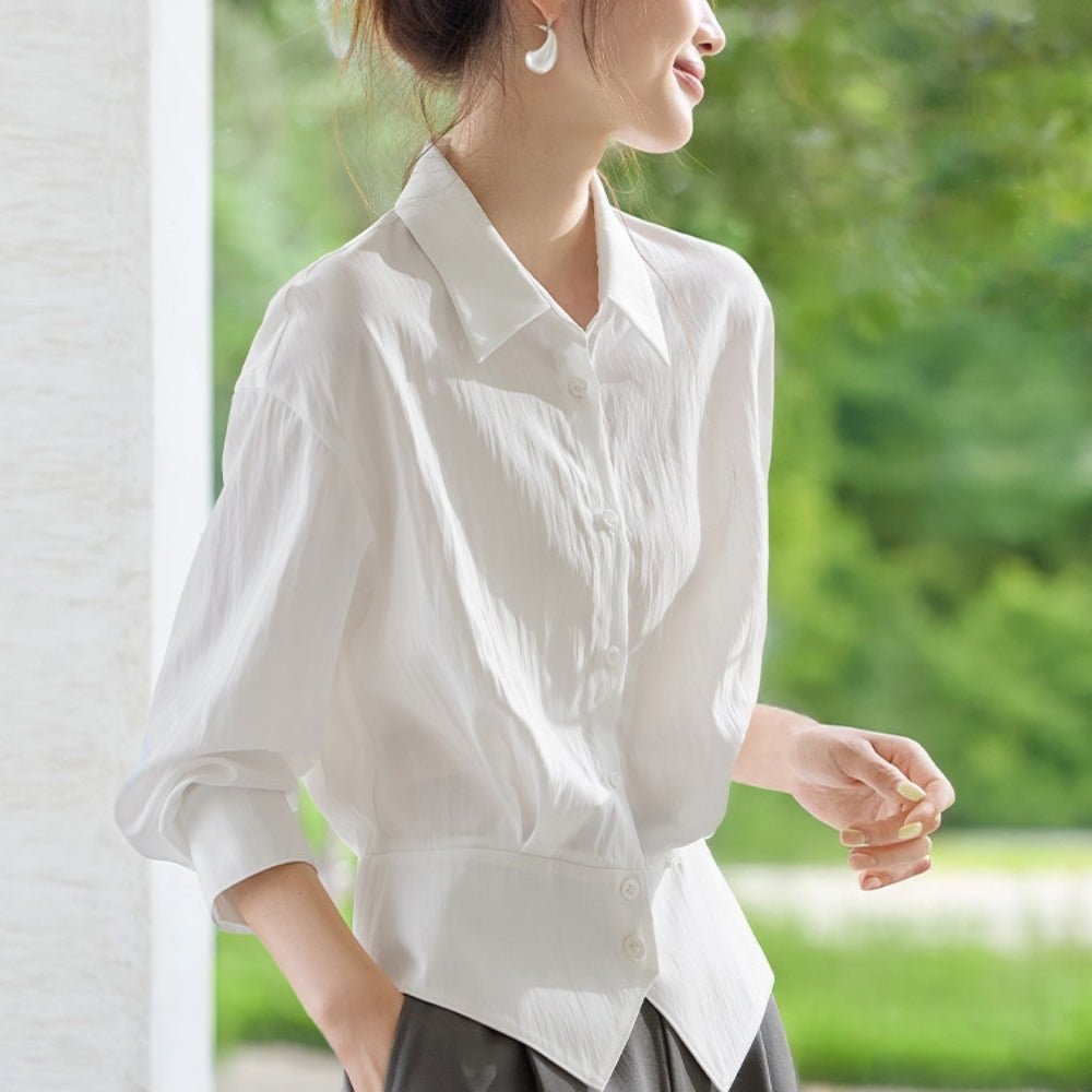 ウエストシェイプブラウス｜オフィスカジュアル レディース 通販【ミレジェネ】