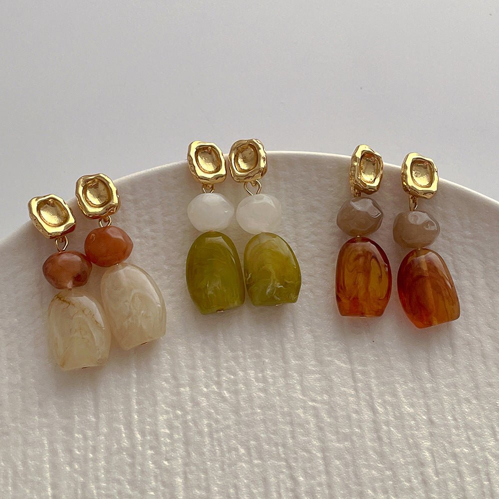 ニュアンスストーン風ピアス｜オフィスカジュアル レディース 通販【ミレジェネ】