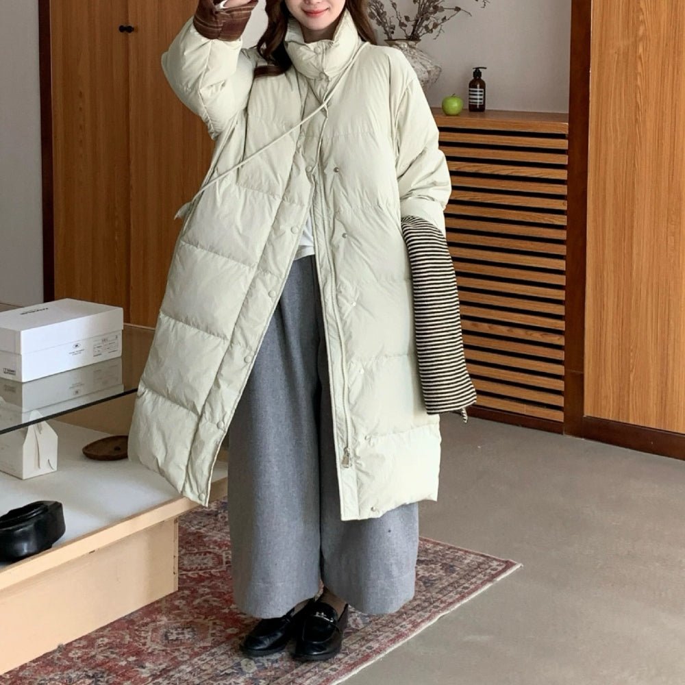 スタンド襟ダウンコート｜オフィスカジュアル レディース 通販【ミレジェネ】