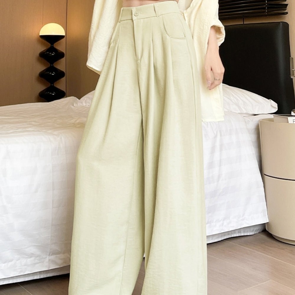 シャーベットカラーワイドパンツ｜オフィスカジュアル レディース 通販【ミレジェネ】