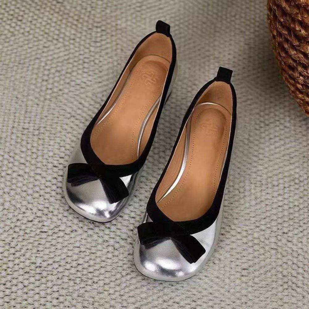スクエアトゥリボンパンプス｜オフィスカジュアル レディース 通販【ミレジェネ】