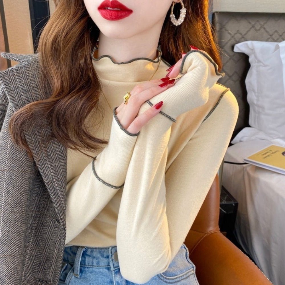 配色メロートップス｜オフィスカジュアル レディース 通販【ミレジェネ】